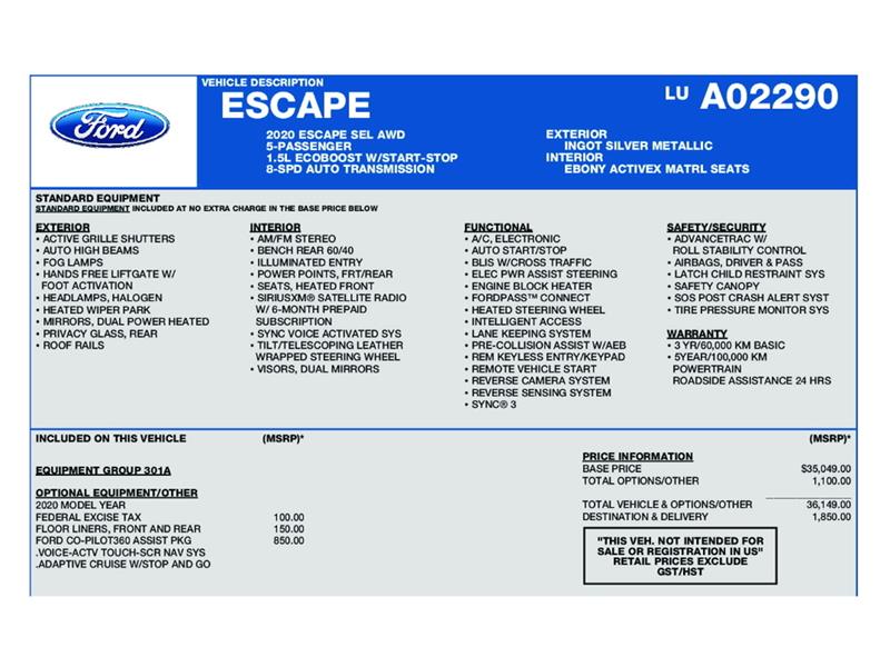 ford Escape 2020 - 31
