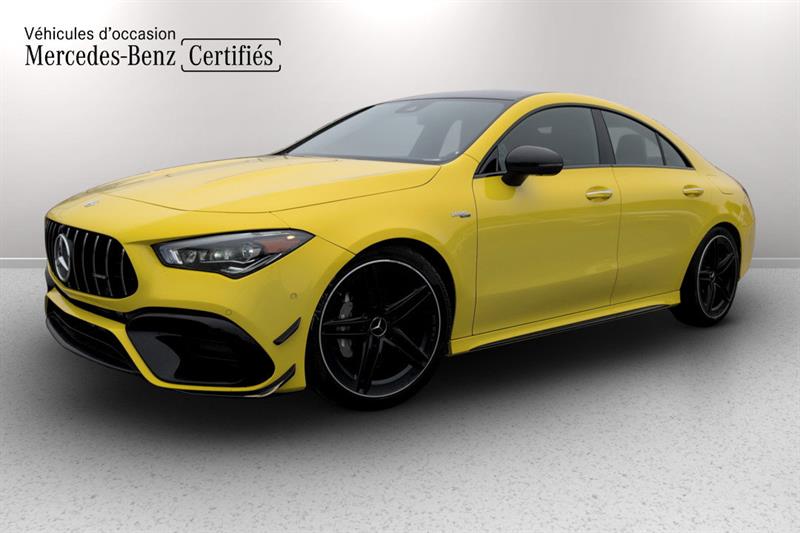 Yellow 2022 Mercedes-Benz CLA AMG CLA 45 4MATIC Coupe All-Wheel Drive Automatic