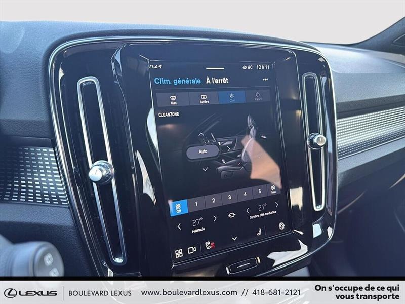 volvo Recharge XC40 tout électrique 2022 - 16