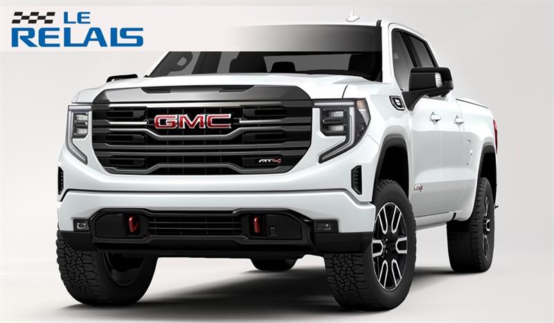 White 2026 GMC Sierra 1500 AT4 Crew Cab 4WD Pickup Truck Four-Wheel Drive Automatic