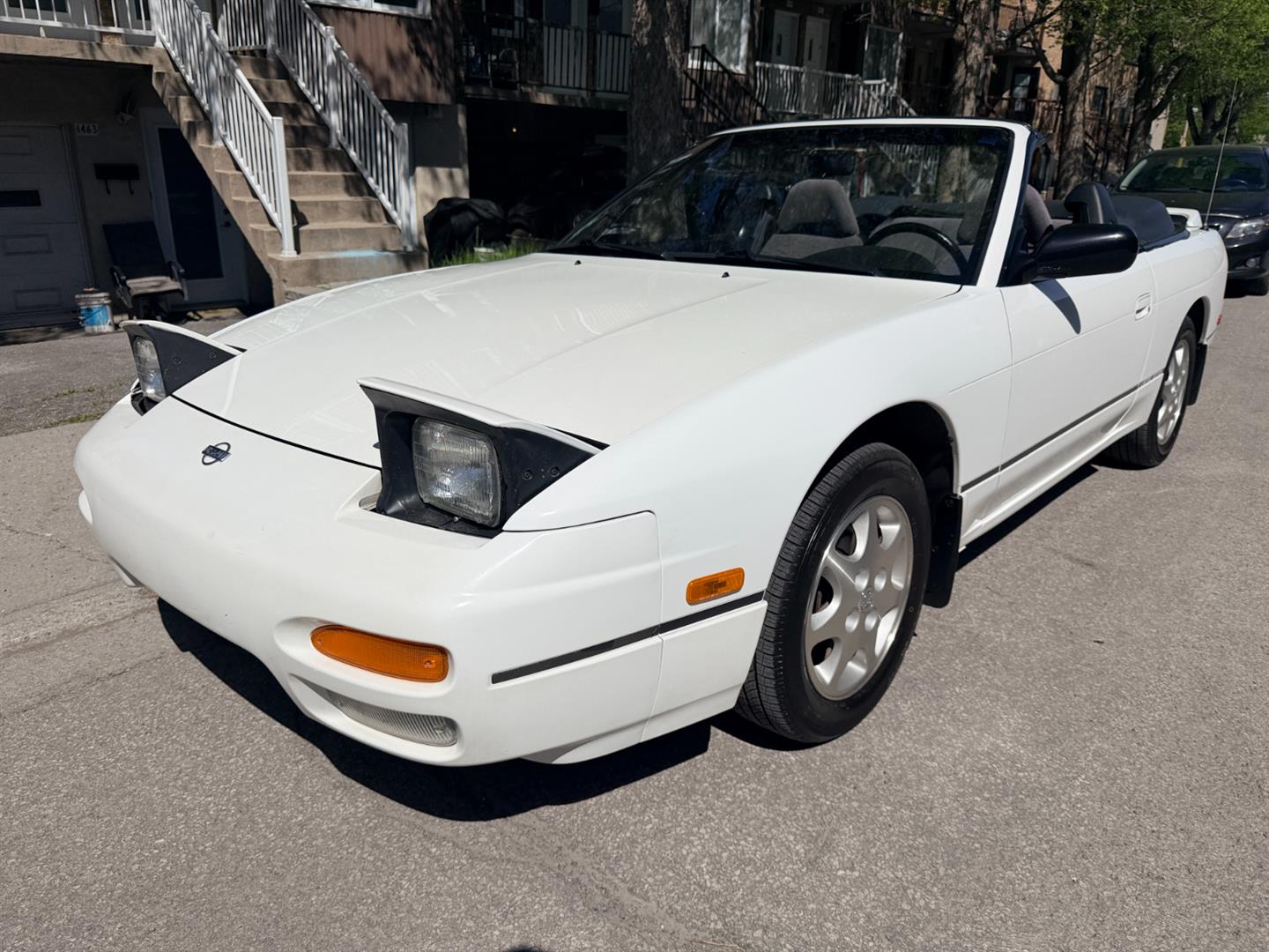 White 1993 Nissan 240SX 2 Dr SE Convertible Convertible Rear-Wheel Drive