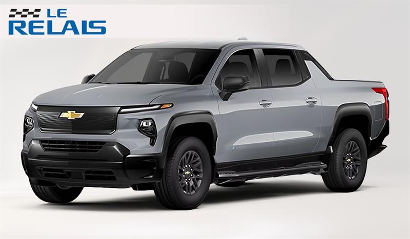 Gray 2026 Chevrolet Silverado EV Work Truck Crew Cab (Max Range) e4WD Pickup Truck All-Wheel Drive Automatic