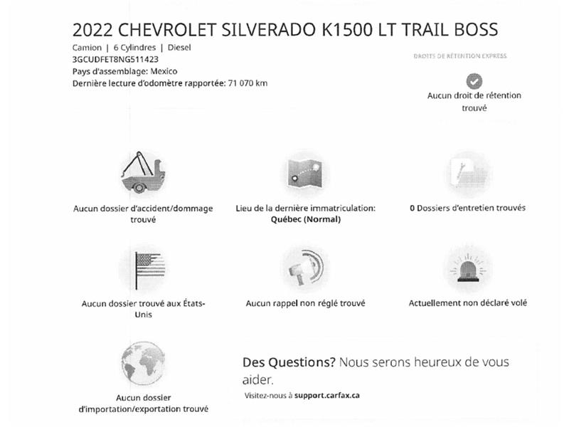 chevrolet Silverado 1500 2022 - 2