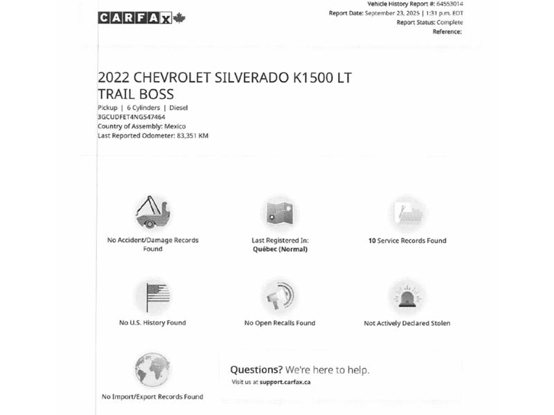 chevrolet Silverado 1500 2022 - 2