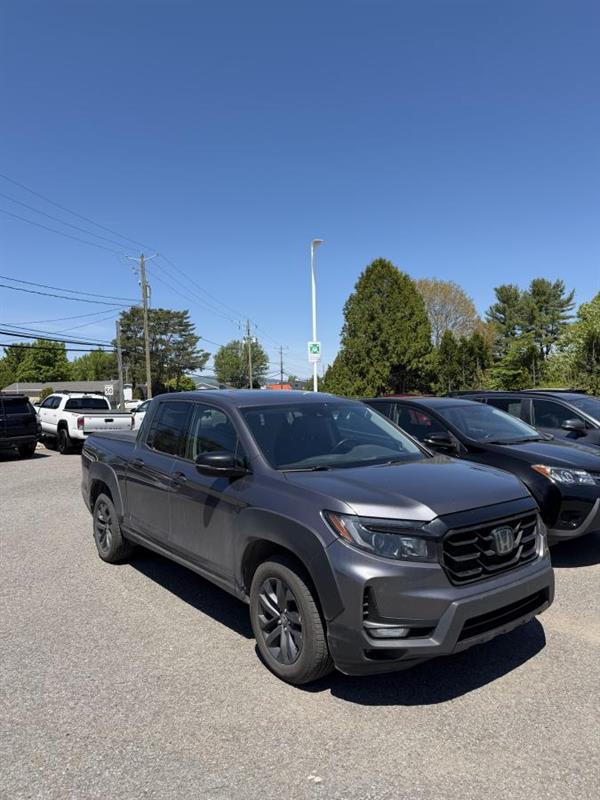 Gray 2023 Honda Ridgeline Sport AWD Pickup Truck All-Wheel Drive Automatic