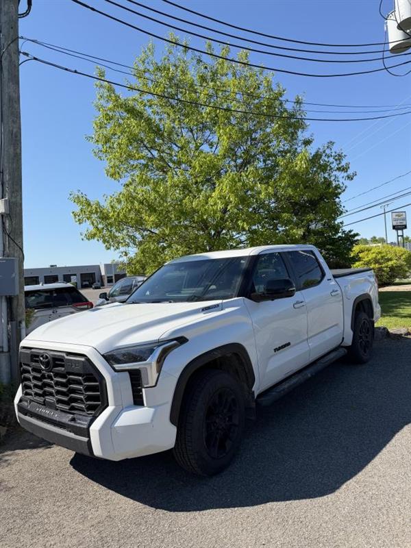 White 2025 Toyota Tundra Hybrid Pickup Truck Four-Wheel Drive Automatic