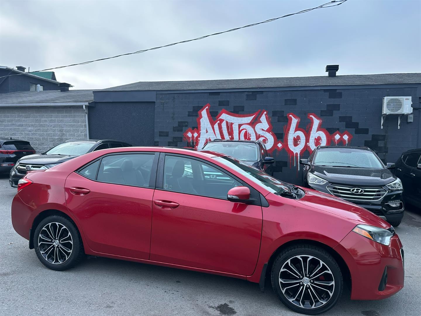 Red 2015 Toyota Corolla Sedan Front-Wheel Drive Automatic