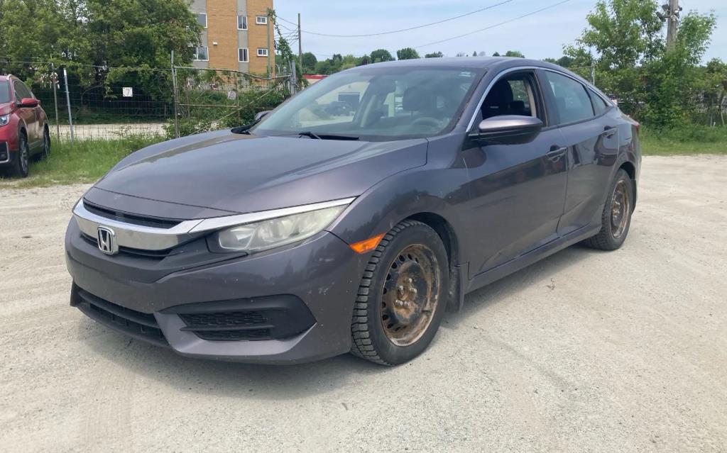 Gray 2017 Honda Civic Sedan Front-Wheel Drive Manual
