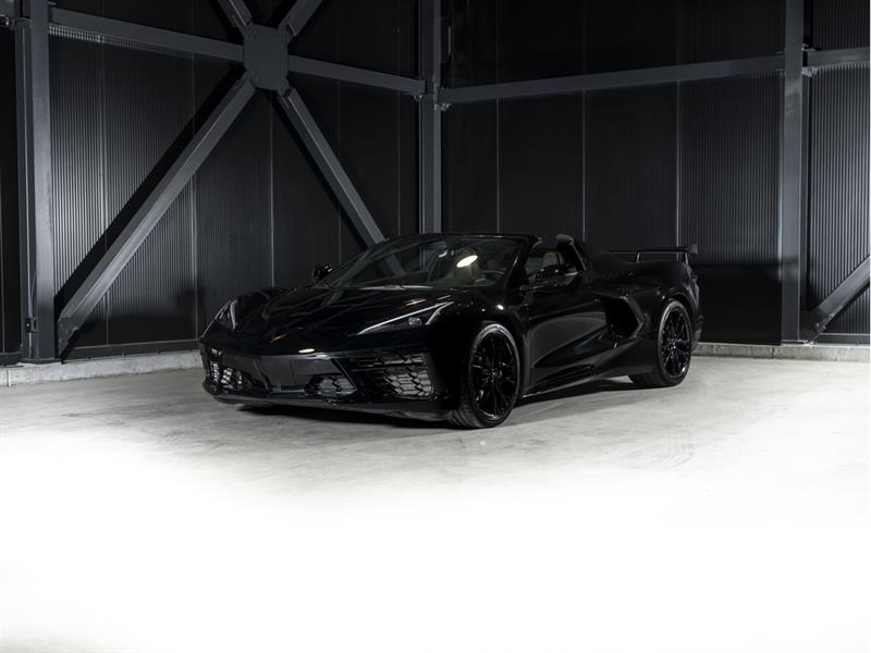 Black 2024 Chevrolet Corvette Convertible Rear-Wheel Drive Automatic