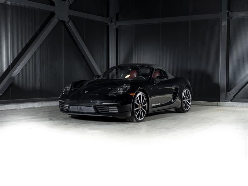 Black 2017 Porsche 718 Boxster Convertible Rear-Wheel Drive