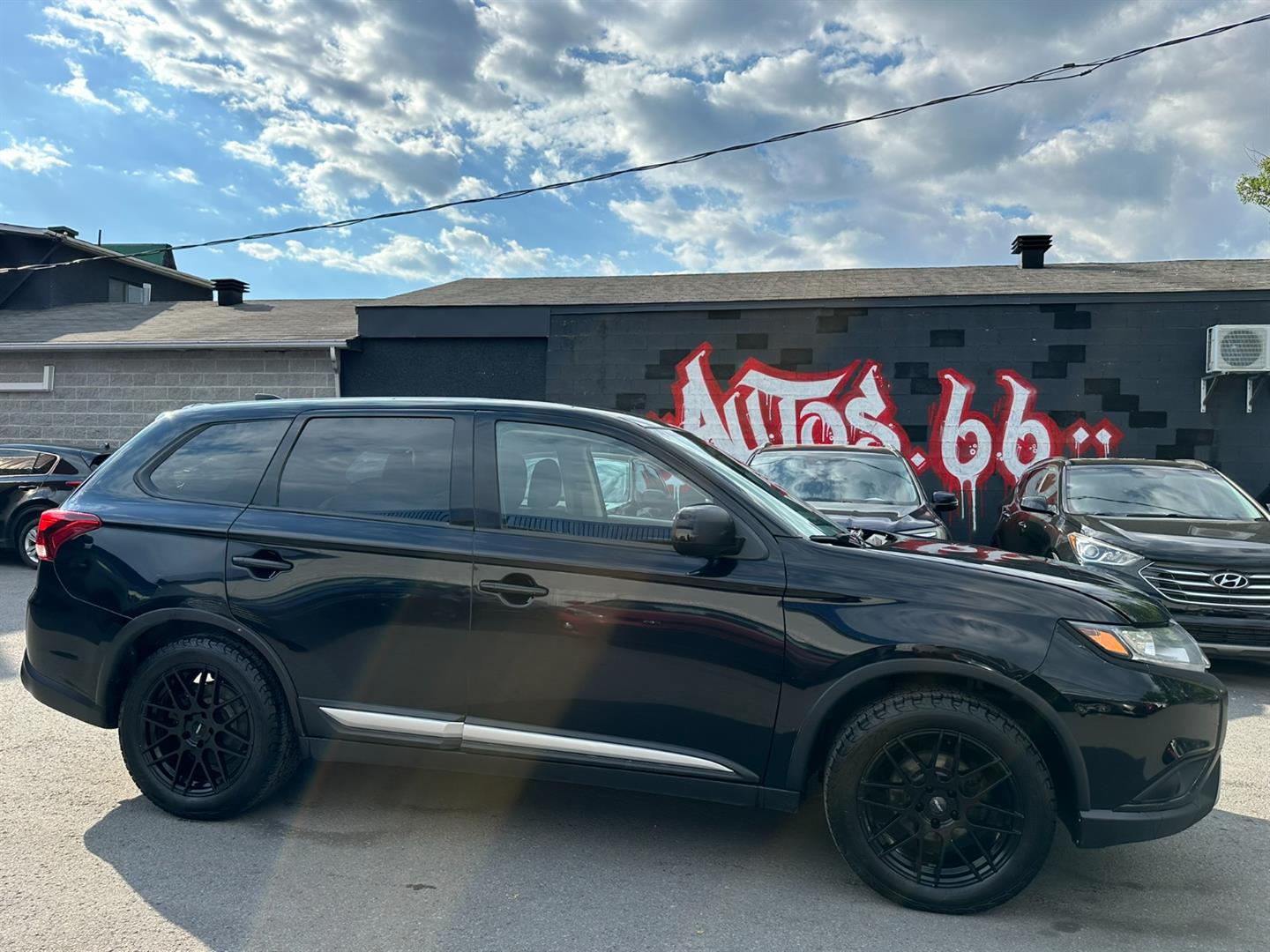 Black 2020 Mitsubishi Outlander ES S-AWC SUV / Crossover All-Wheel Drive Automatic