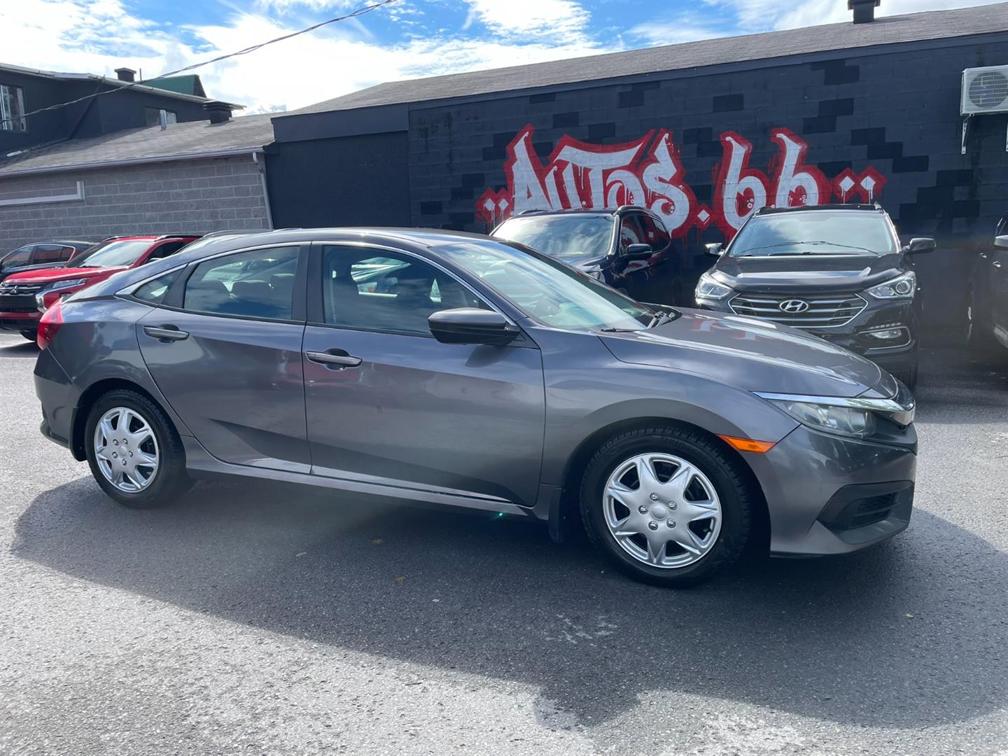 Gray 2017 Honda Civic Sedan Front-Wheel Drive Manual