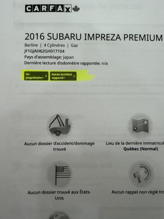 subaru Impreza Sedan 2016 - 21