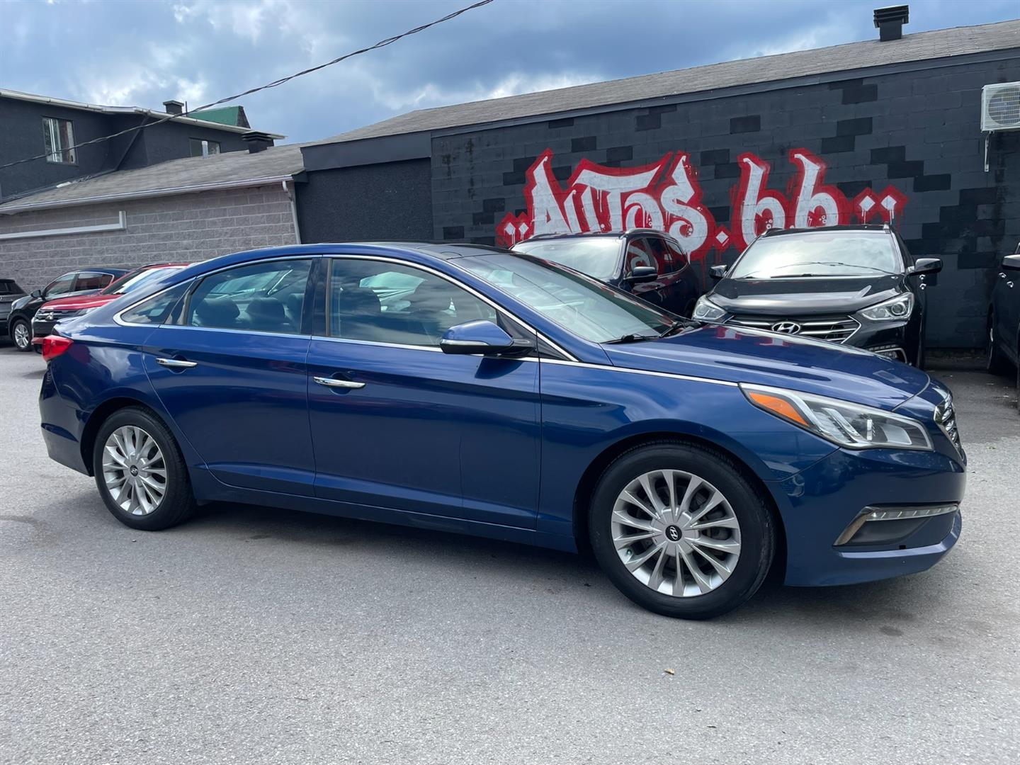 Blue 2015 Hyundai Sonata Sedan Front-Wheel Drive Automatic