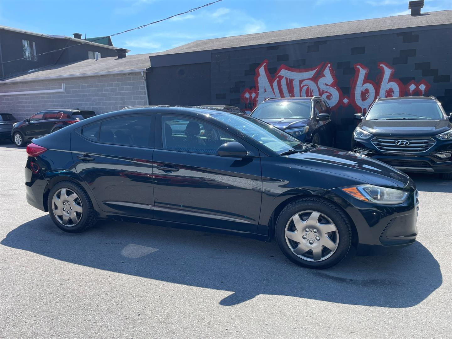 Black 2017 Hyundai Elantra Sedan Manual