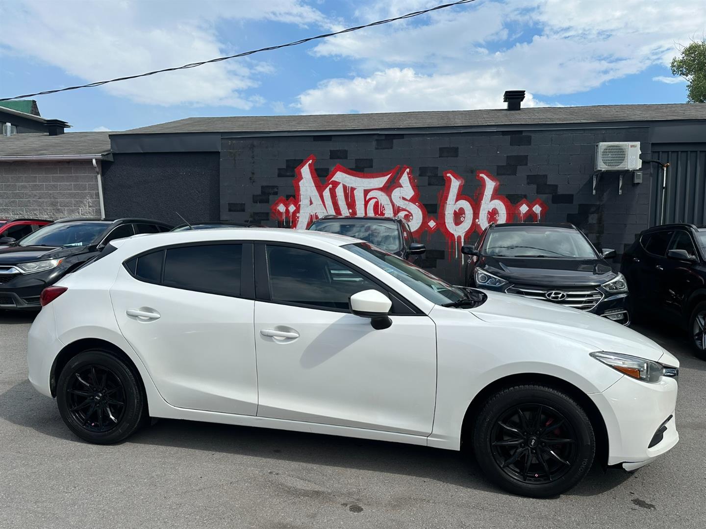 White 2017 Mazda MAZDA3 Hatchback Front-Wheel Drive Automatic