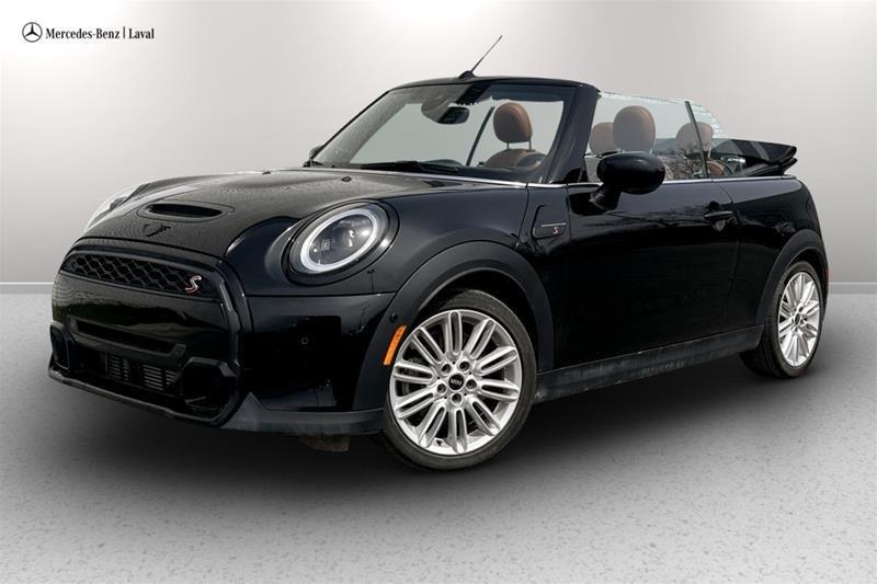Black 2024 MINI Cooper Convertible Front-Wheel Drive Automatic