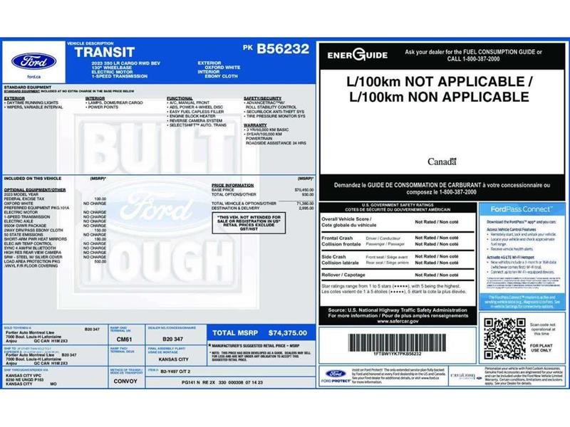 ford E-Transit Cargo Van 2023 - 3