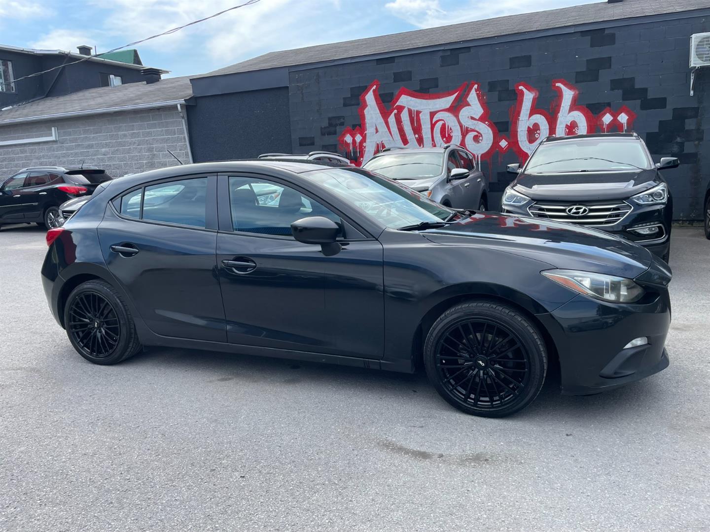 Blue 2015 Mazda MAZDA3 Hatchback Front-Wheel Drive Manual