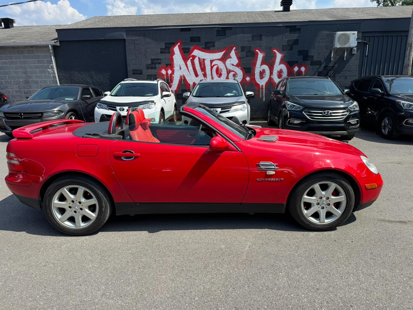 Red 2000 Mercedes-Benz SLK Convertible Rear-Wheel Drive Automatic