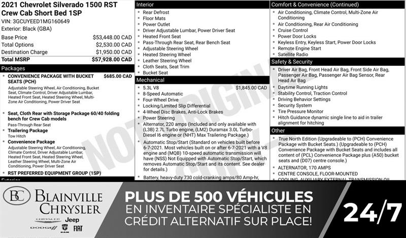 chevrolet Silverado 1500 2021