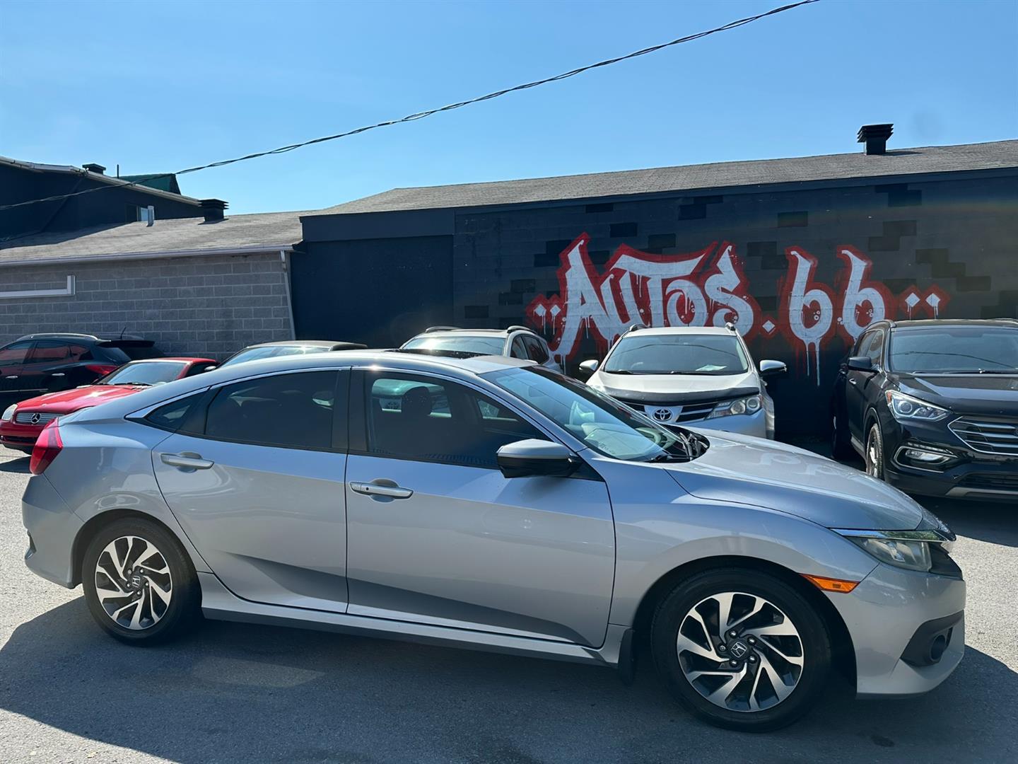Gray 2017 Honda Civic Sedan Front-Wheel Drive Automatic