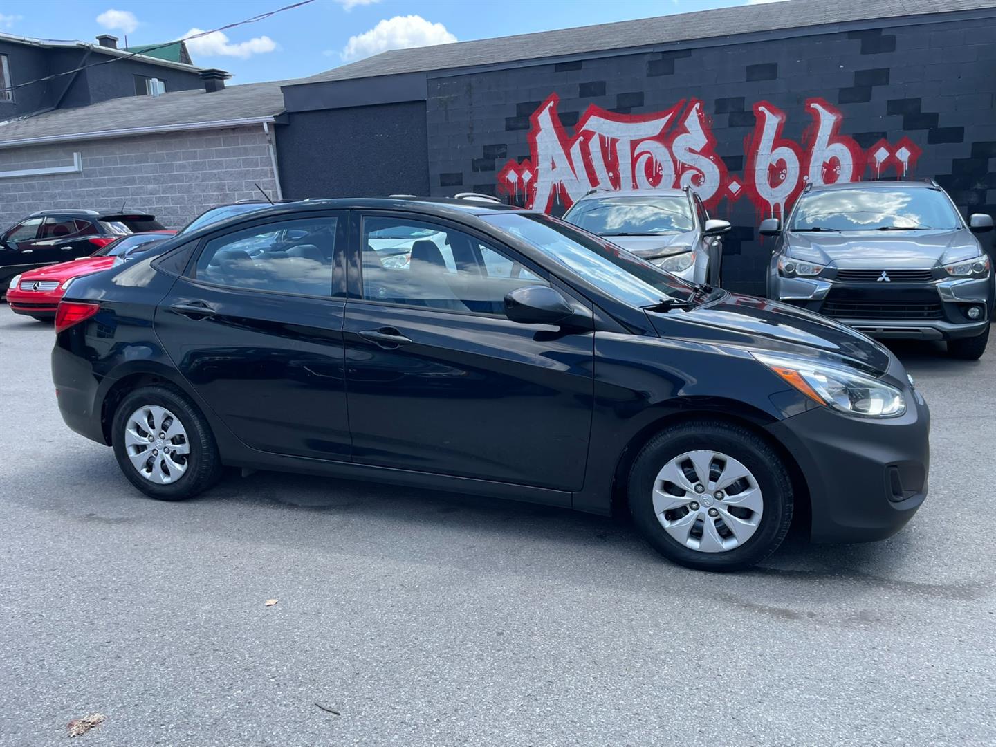 Black 2015 Hyundai Accent Sedan Automatic