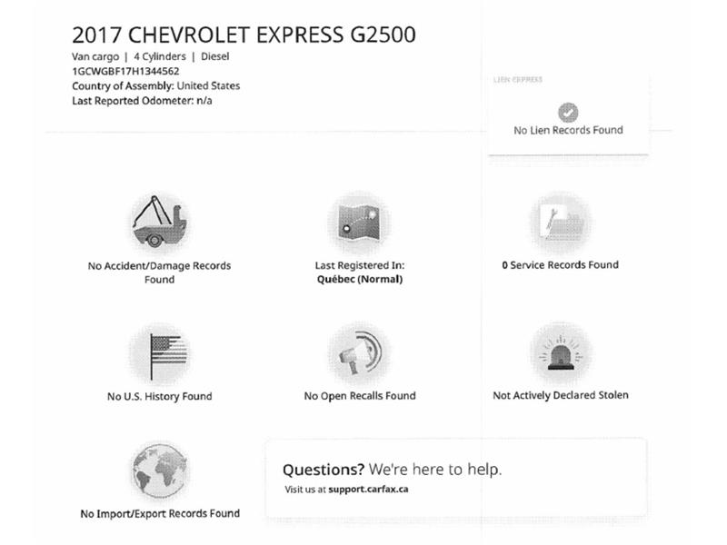 chevrolet Express 2017 - 2