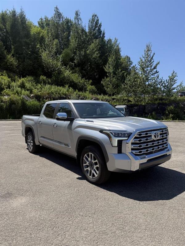 Silver 2026 Toyota Tundra Hybrid Pickup Truck Four-Wheel Drive Automatic
