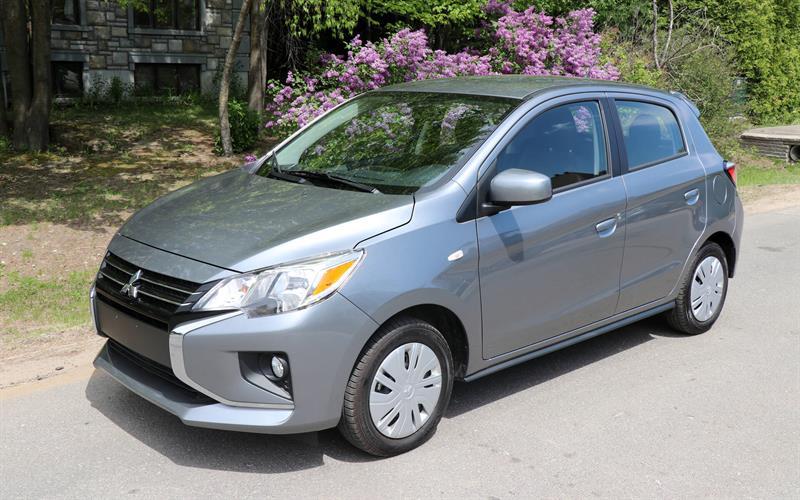 Gray 2023 Mitsubishi Mirage Hatchback Front-Wheel Drive Continuously Variable Transmission