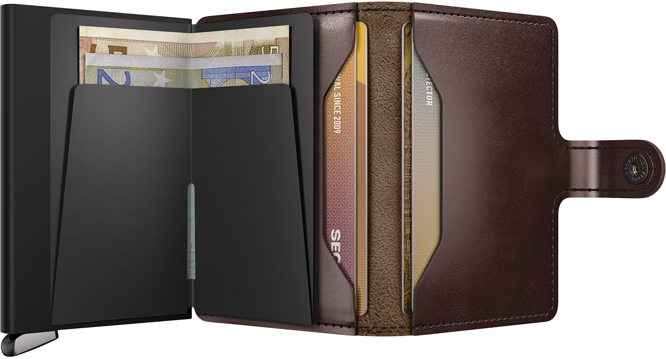 Premium Miniwallet Dusk Dark Brown + - US