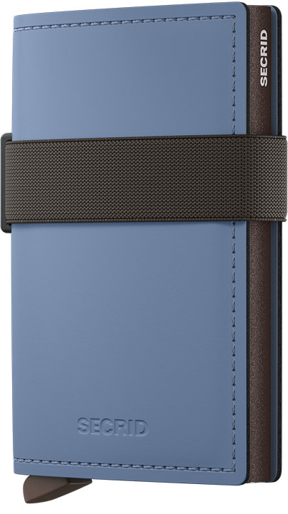 Bandwallet Matte Steel Blue-Brown