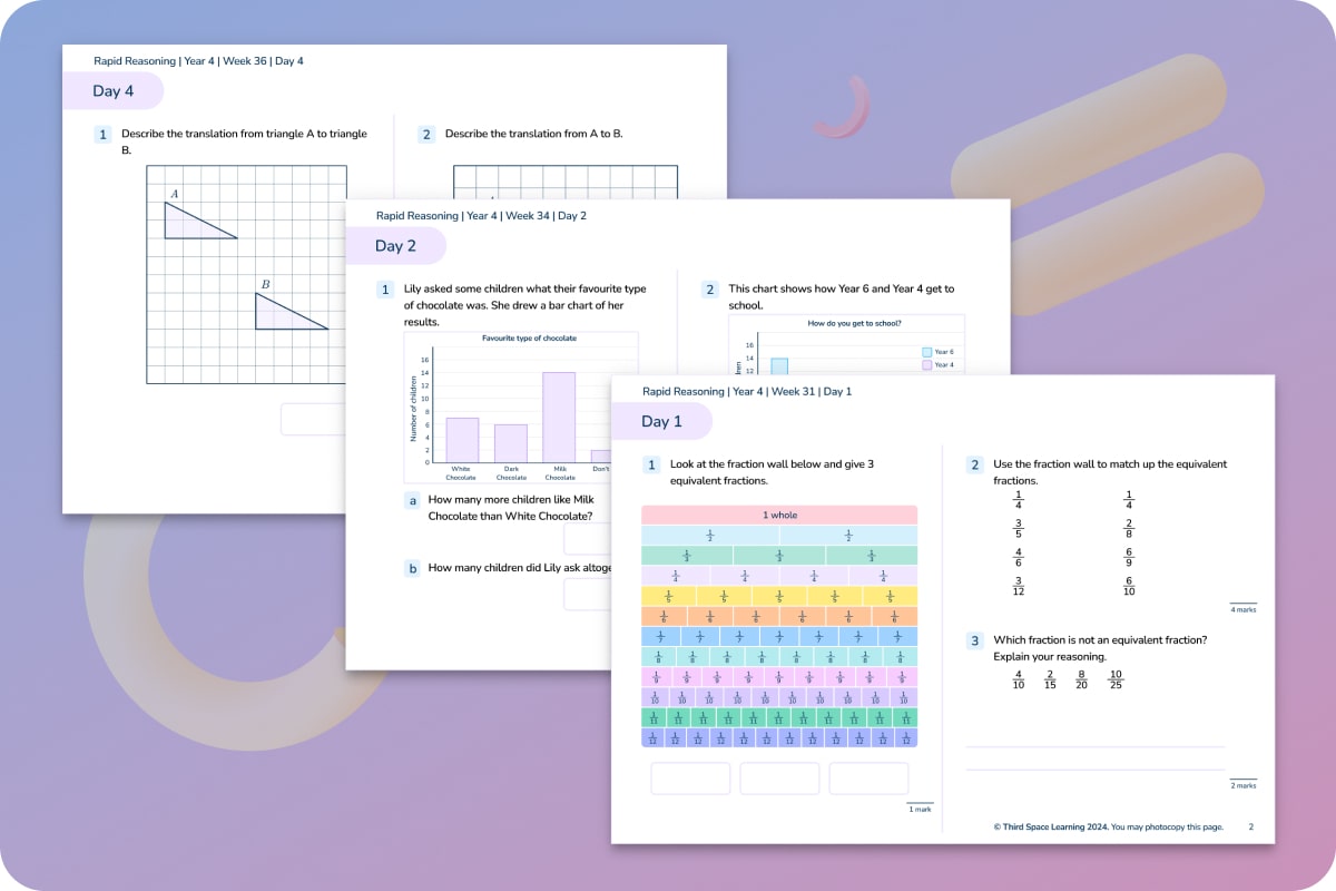Rapid Reasoning | Weeks 31 to 36 | Year 4