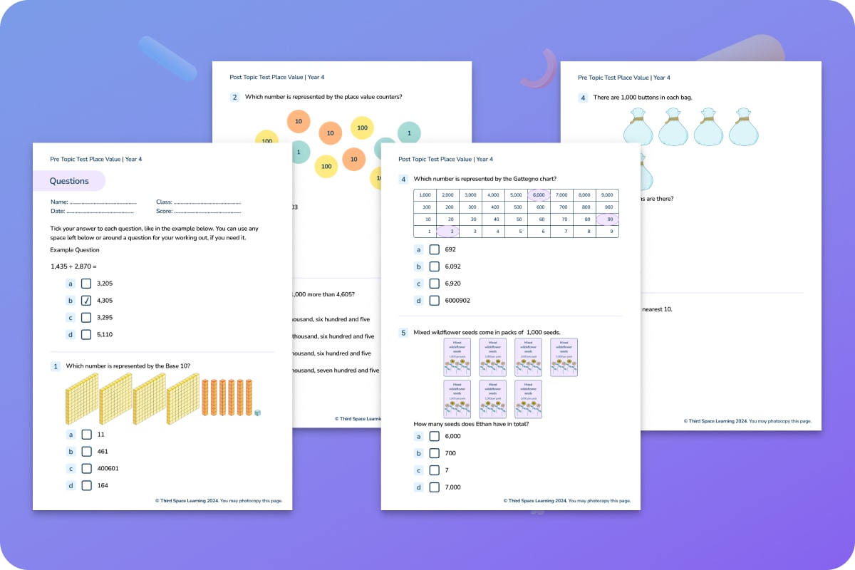 Diagnostic Assessment | Place Value | Year 4