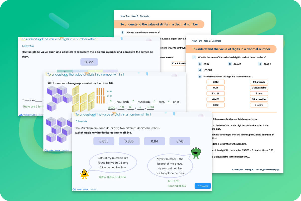 Ready-To-Go Lessons V3 | Decimals | Year 6