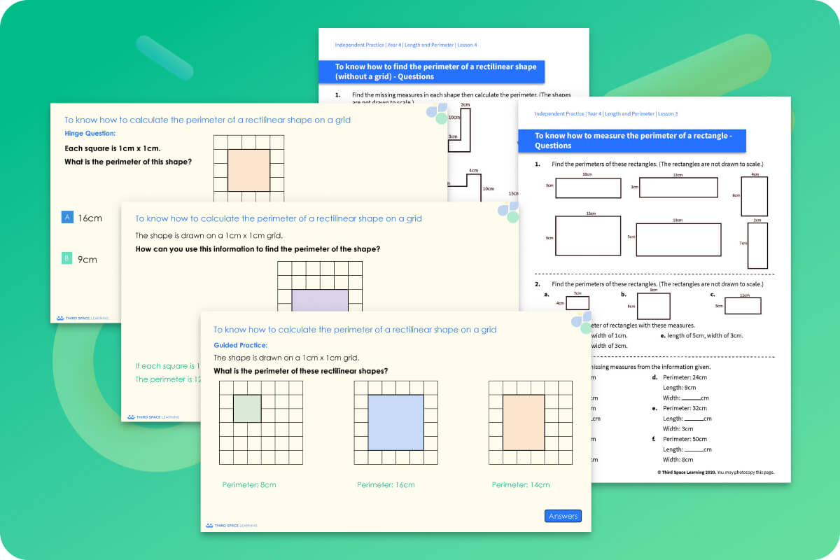 Ready-To-Go Lessons V2 | Length And Perimeter | Year 4