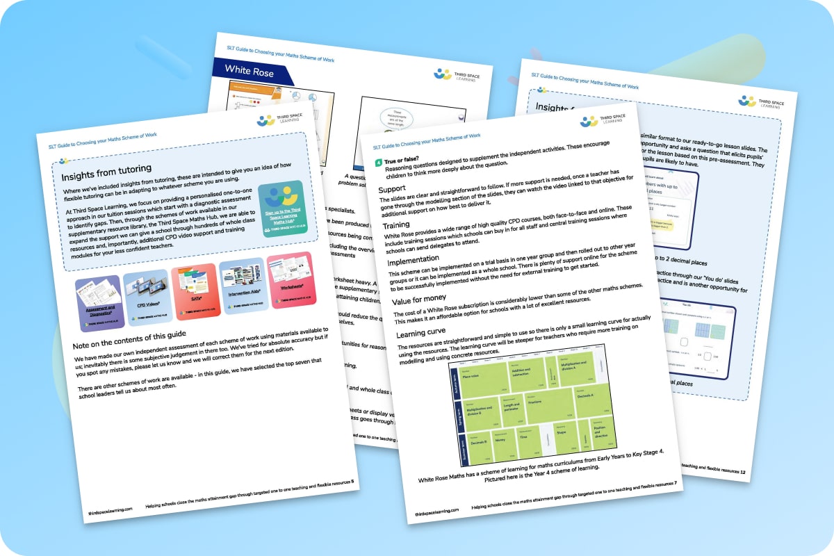 Primary School Guide To Choosing Your Maths Scheme Of Work