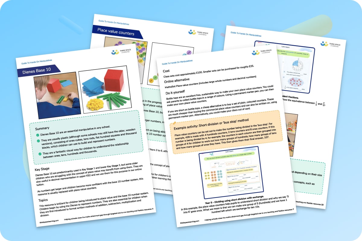Primary School Guide To Hands On Manipulatives