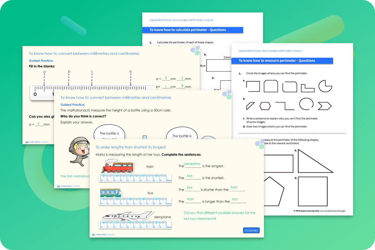 Ready-To-Go Lessons V2 | Length And Perimeter | Year 3