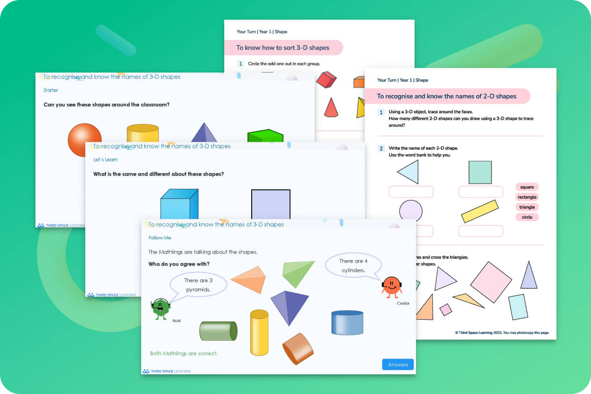 Ready-To-Go Lessons V3 | Shape | Year 1