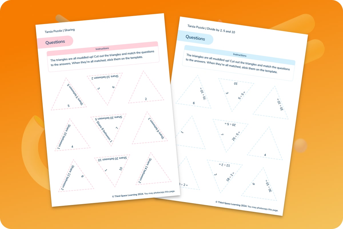 Tarsia Puzzles Pack | Multiplication And Division | KS1