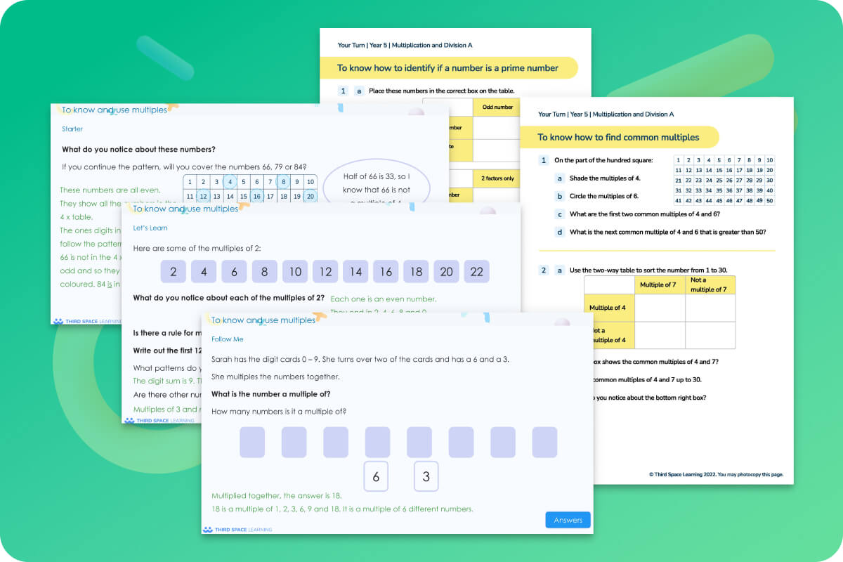 Ready-To-Go Lessons V3 | Multiplication And Division A | Year 5