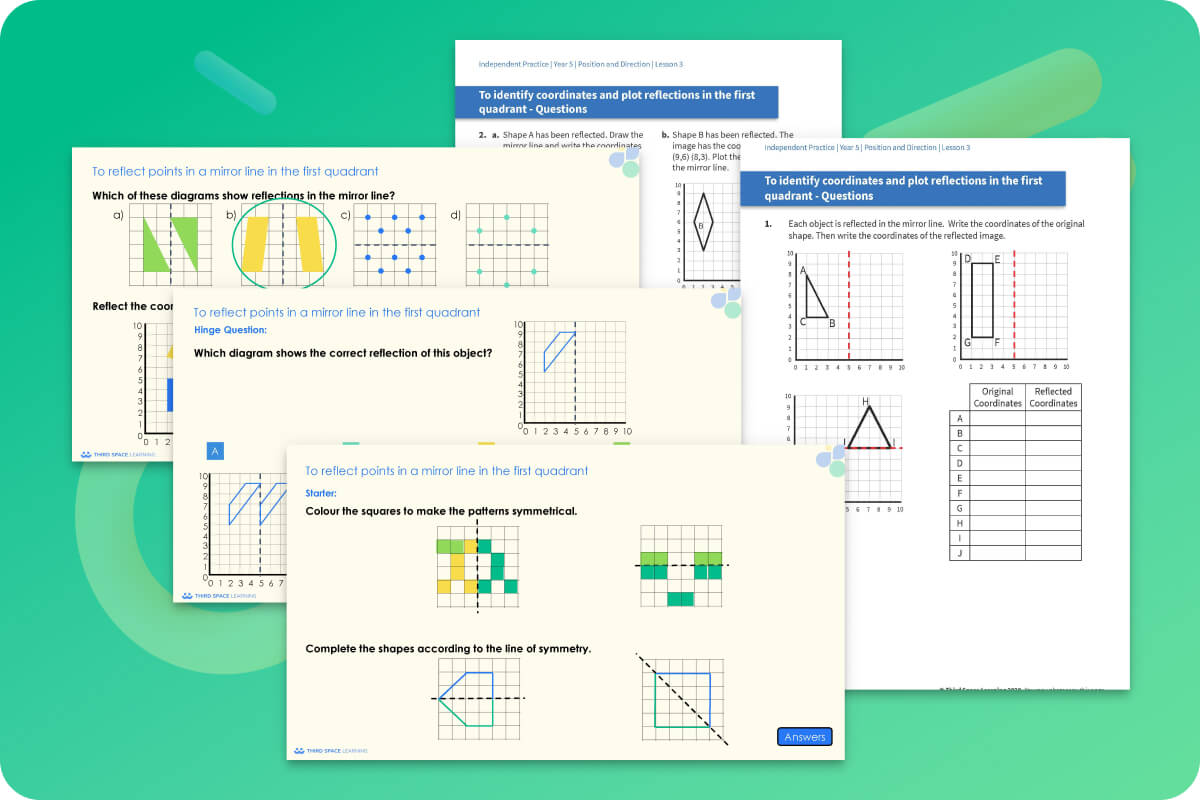 Ready-To-Go Lessons V2 | Position And Direction | Year 5
