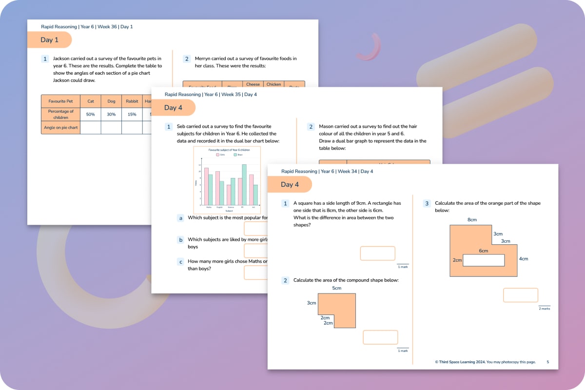 Rapid Reasoning | Weeks 31 to 36 | Year 6