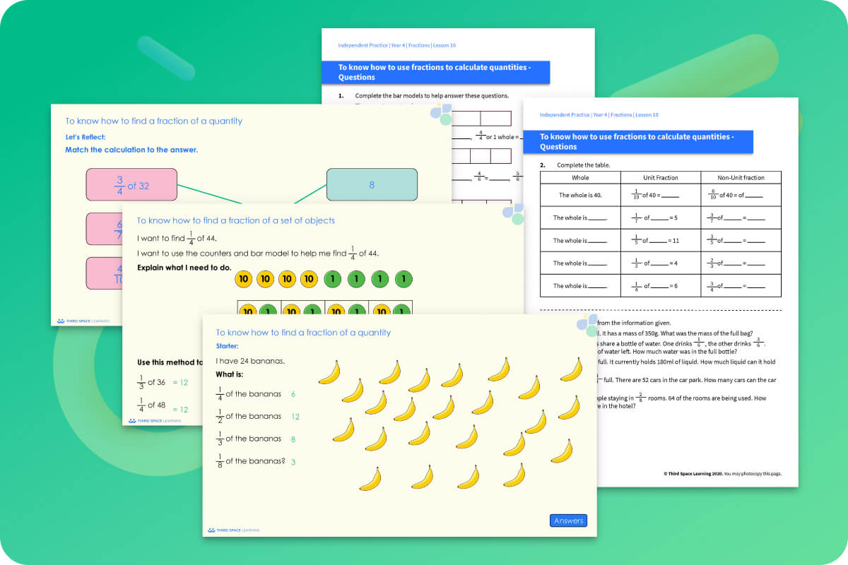 KS1 & KS2 Fractions Maths Resources | Third Space Learning | Maths Hub ...