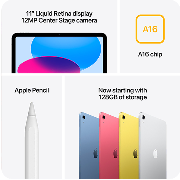 Apple iPad 11th Generation (A16) Deals & Pay Monthly Contracts