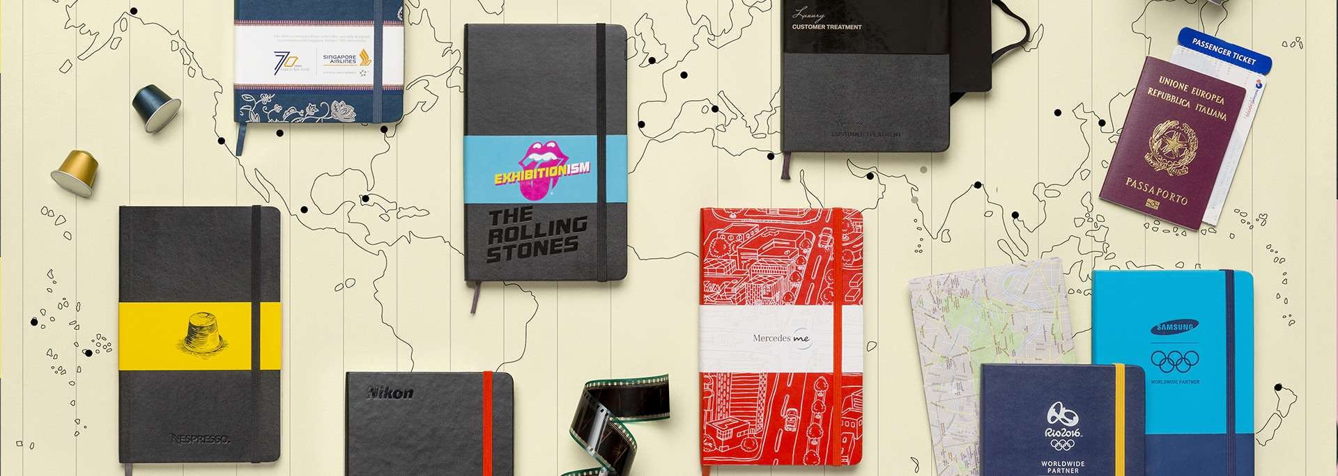 notebooks on a table