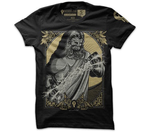screenshot of design mocked up on a shirt