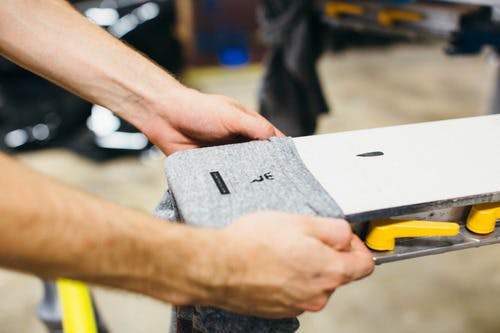 t-shirt on tag screen printing press