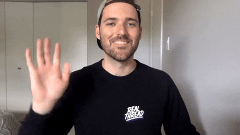 animated gif of someone wearing a real thread long sleeve